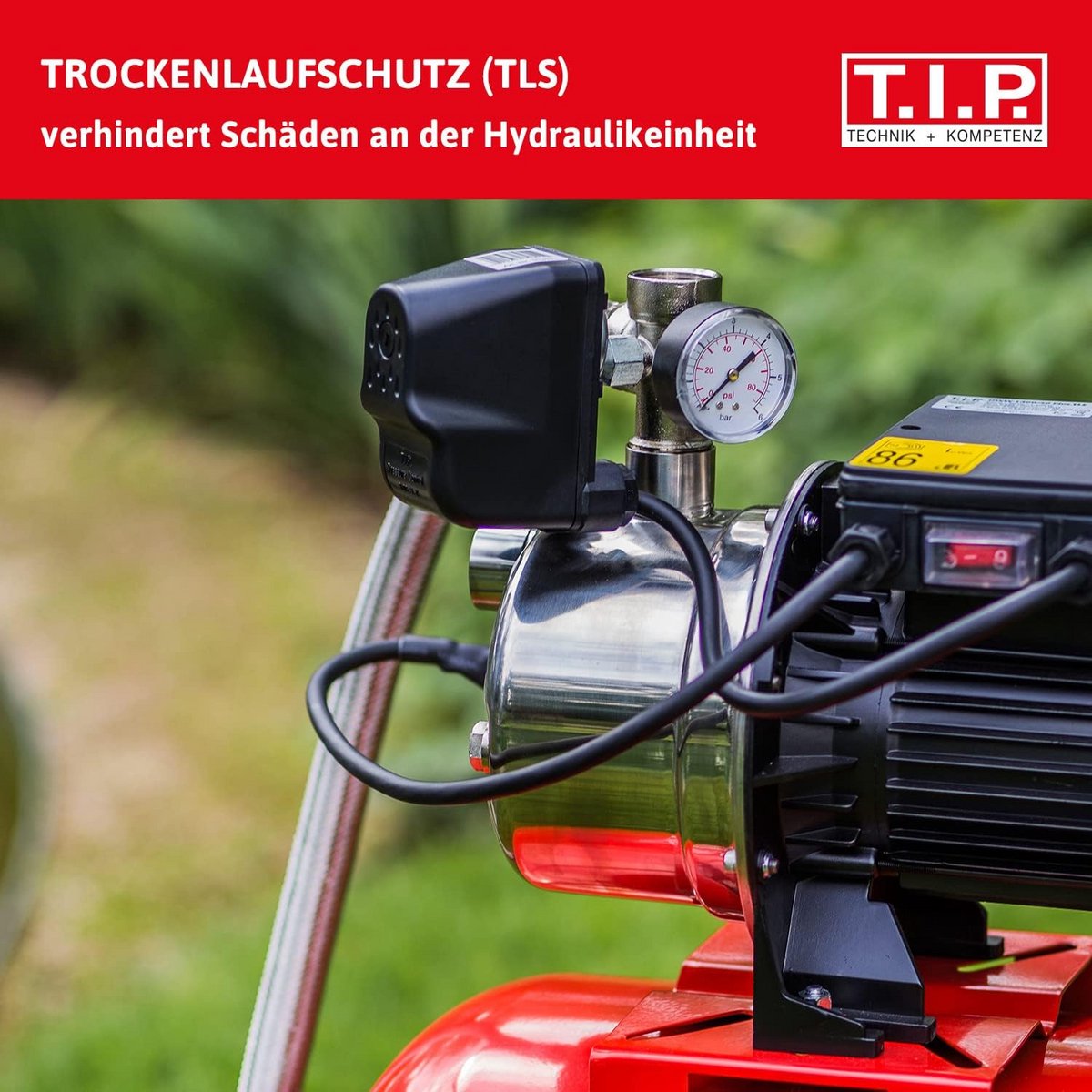 Hydrofoorpomp 50L Drukvat 1200W - Automatische Waterdruk