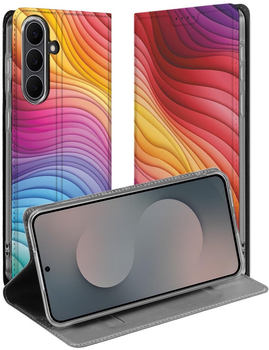 voor Bookcase Samsung Galaxy S25 FE Regenboog