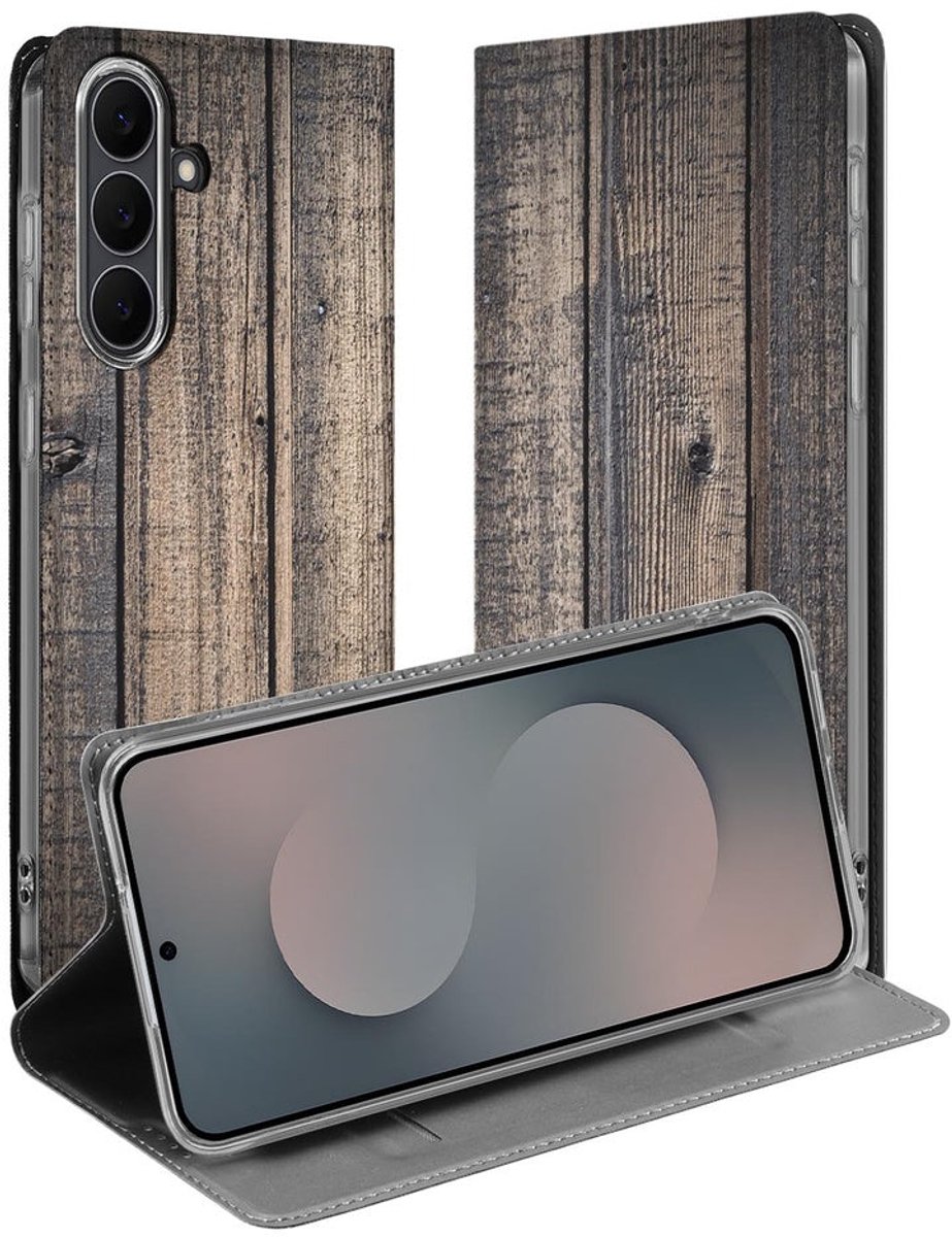 Standcase Hoesje Samsung Galaxy S25 FE Steigerhout