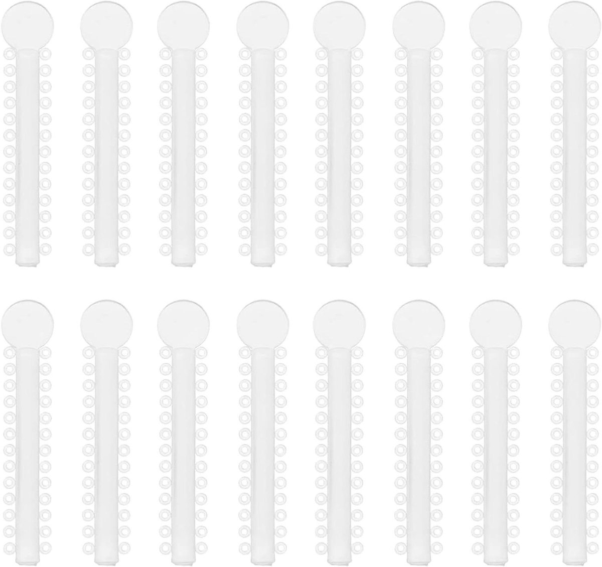 Elastische tandbindingen voor orthodontische behandeling - 40 stuks, rubber, transparant