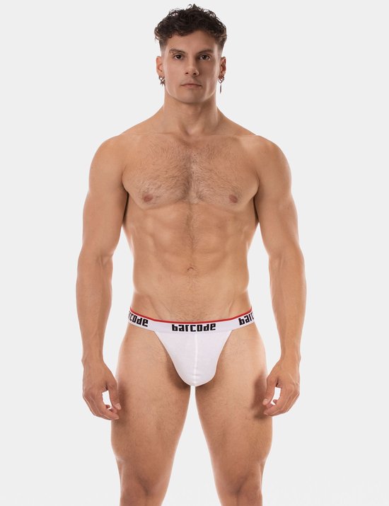 Barcode Berlin Miran Thong White - MAAT S - Heren Ondergoed - String voor Man - Mannen Thong