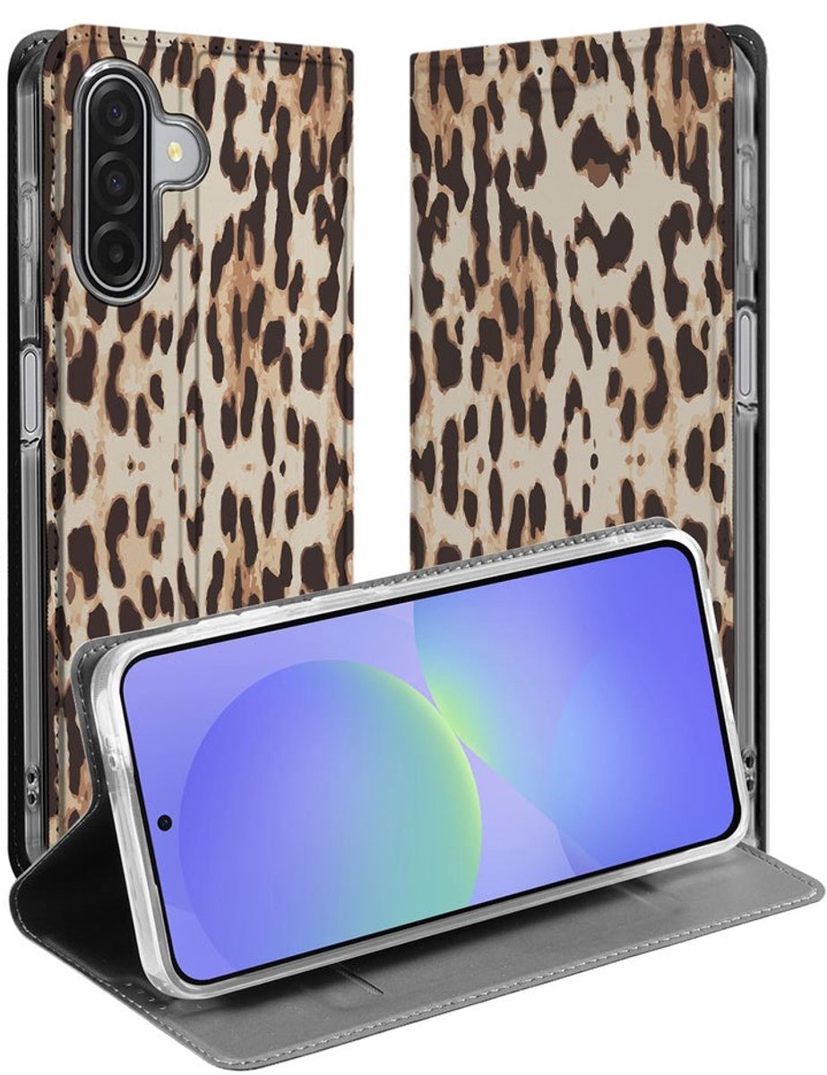 Smart Cover Hoesje Samsung Galaxy A17 Leopard