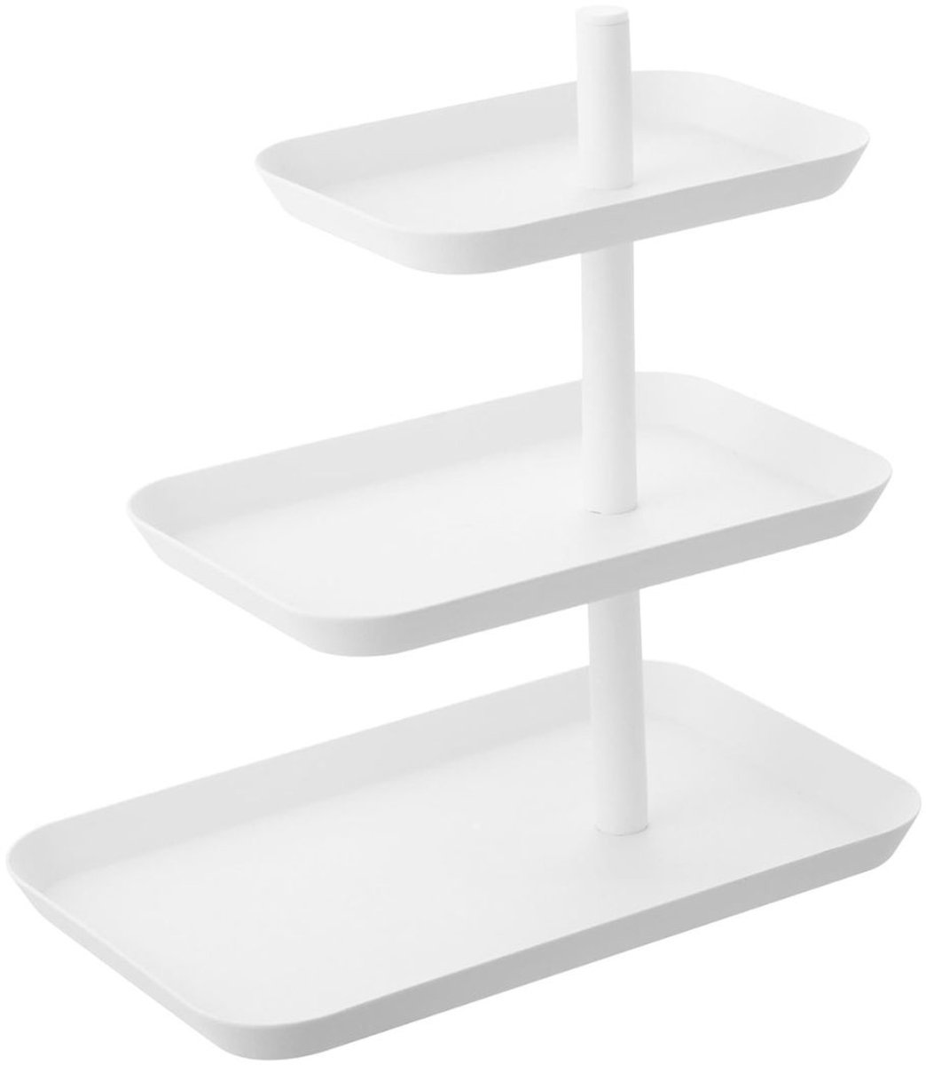 Aurixi® Serveertoren - Etagere - Tapasplank - Wit - 16cm x 25cm x 26cm