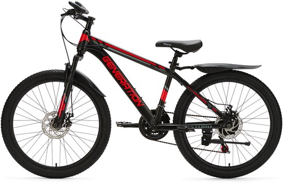 Generation Baturo mountainbike 24 inch - Rood - Spatborden — afbeelding 2