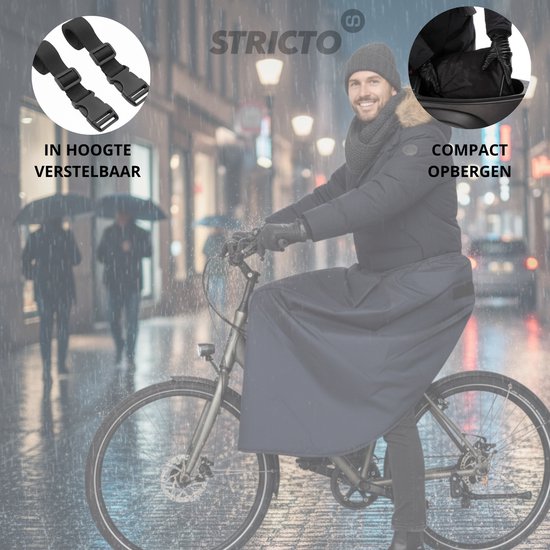Stricto - Fiets Beenkleed - Universeel - Waterdicht & Winddicht van Merkloos — afbeelding 4