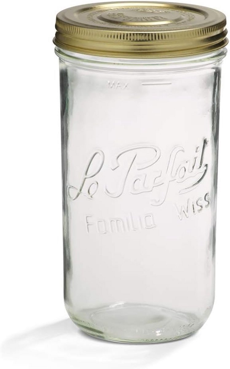 Set van 6 Glazen Terrines met Deksel - 1,5 Liter