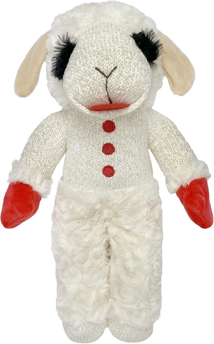 Zacht Pluche Hondenspeelgoed Lam met Pieper - Knuffel Speelgoed voor Honden