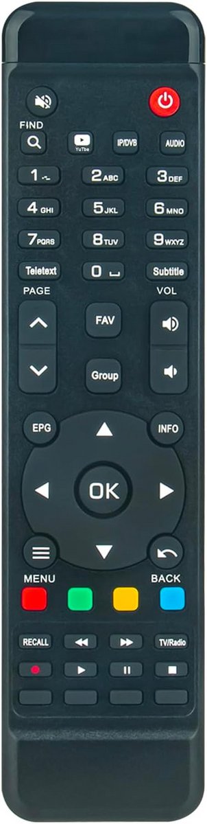 Universele Afstandsbediening voor Amiko MiraX HiS-1000 OTT Ontvanger