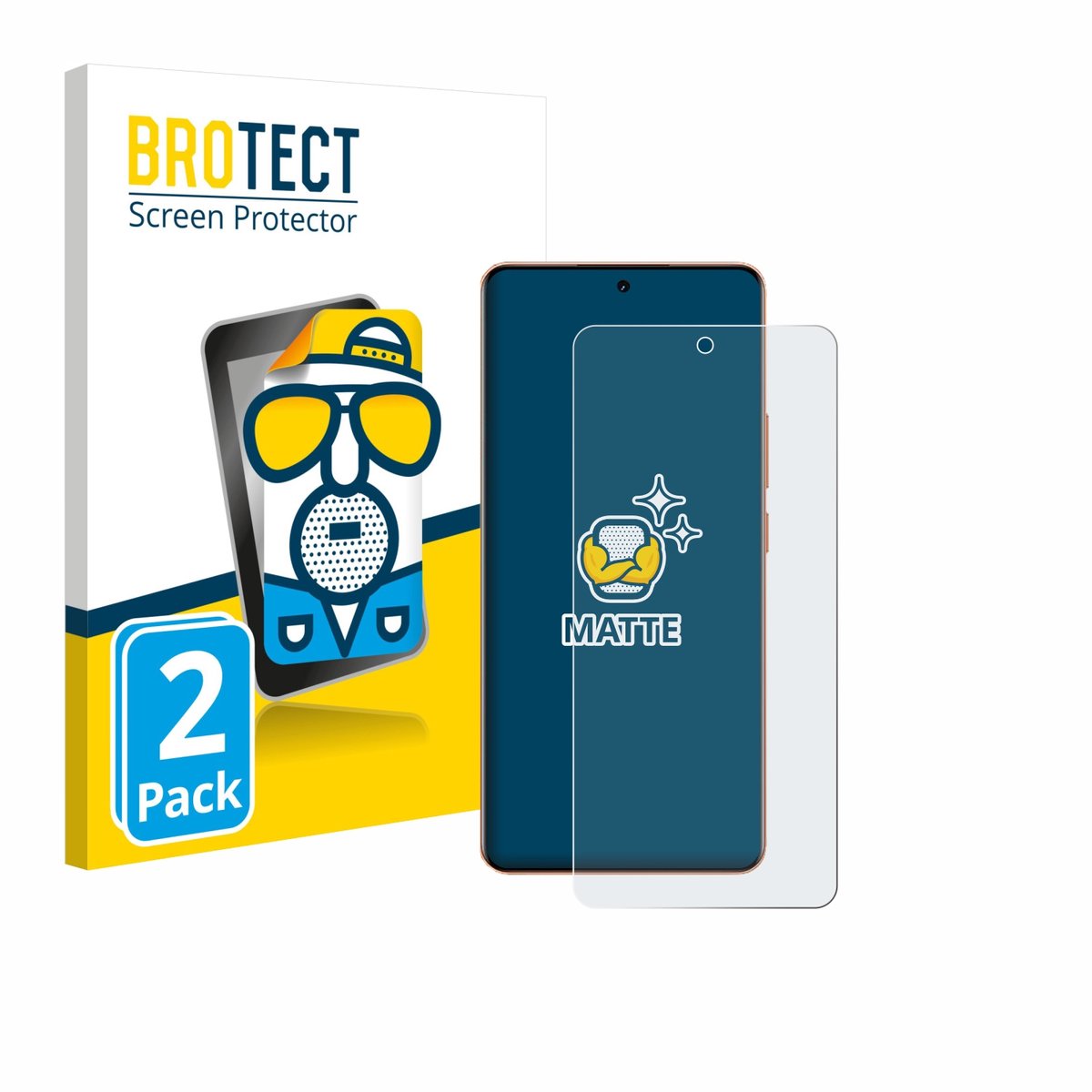 BROTECT - Screenprotector voor realme P4 Pro 5G - Folie Beschermfolie matte 2 Stuks