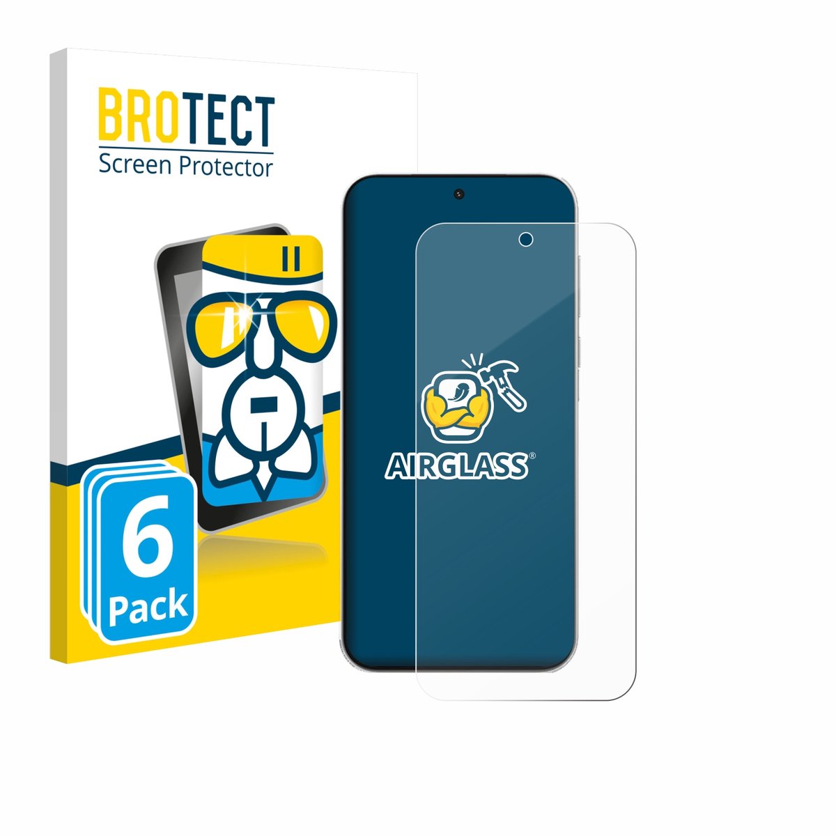 Screenprotector 6 Stuks voor OnePlus Turbo 6V Beschermglas transparant