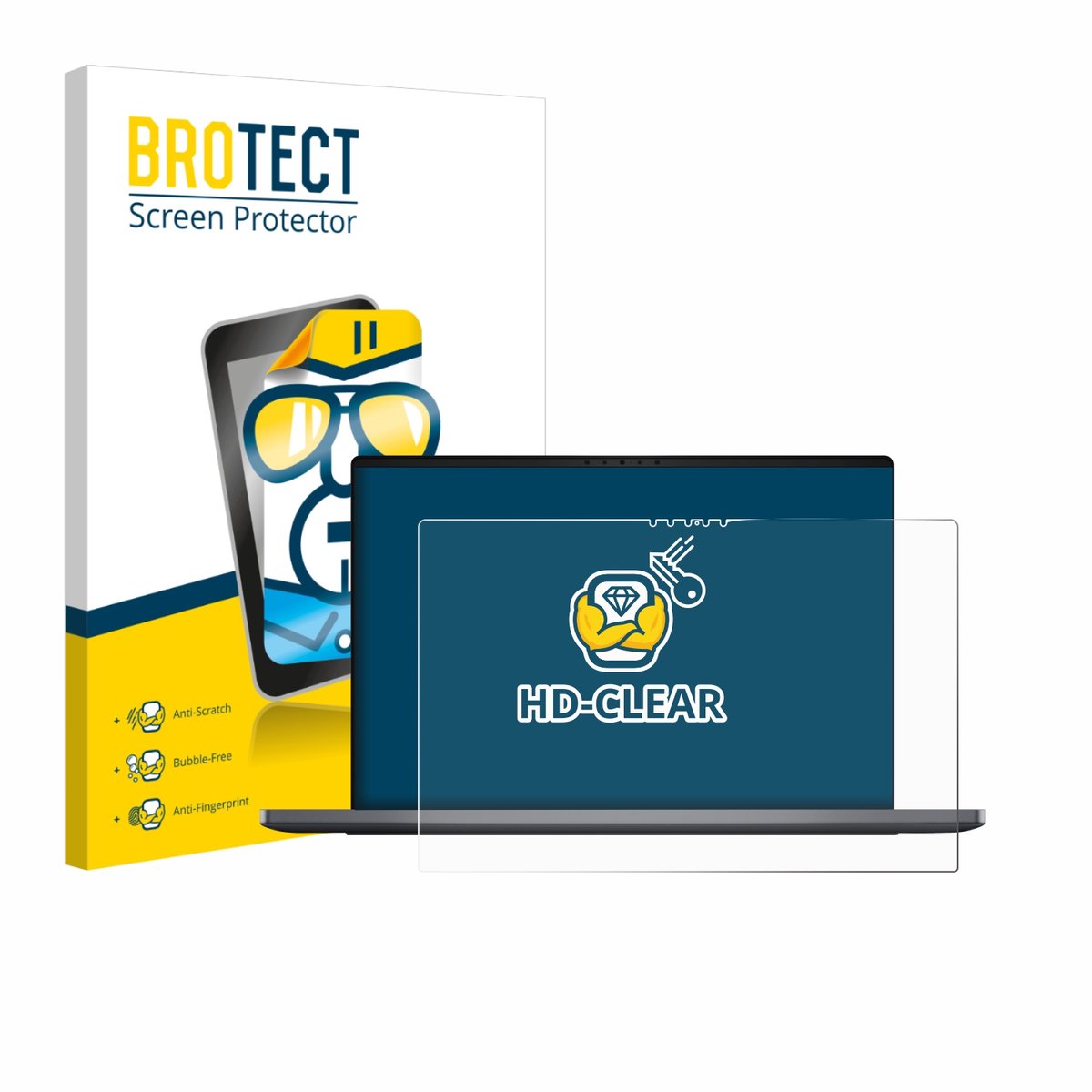 BROTECT - Screenprotector voor Dell XPS 14 DA14260 - Folie Beschermfolie transparant