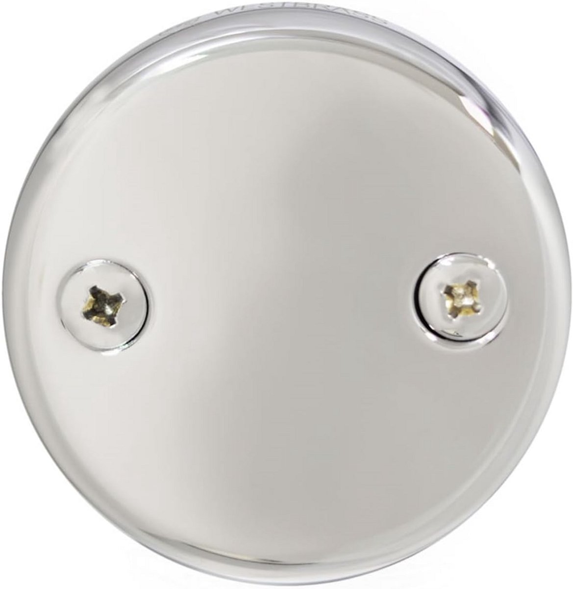 Overloop Faceplate Twee Gaten Gepolijst Chroom Inclusief Schroeven