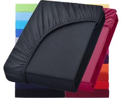 Set van 2 Jersey Hoeslakens voor Waterbed en Boxspring - 200x220 cm - Extra Hoge Matras tot 40 cm