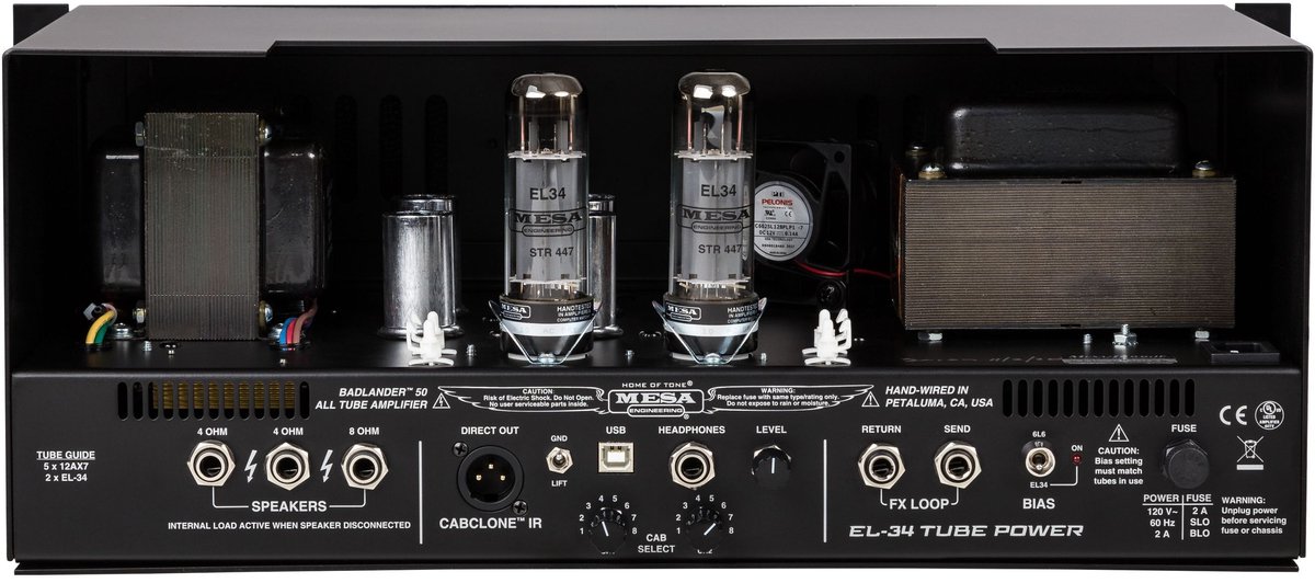 Mesa Boogie Rectifier Badlander 50 Rackmount Head - Buizenversterker top voor elektrische gitaar