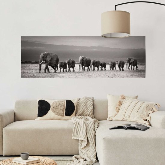 Éléphants - Affiche 158 x 53 cm