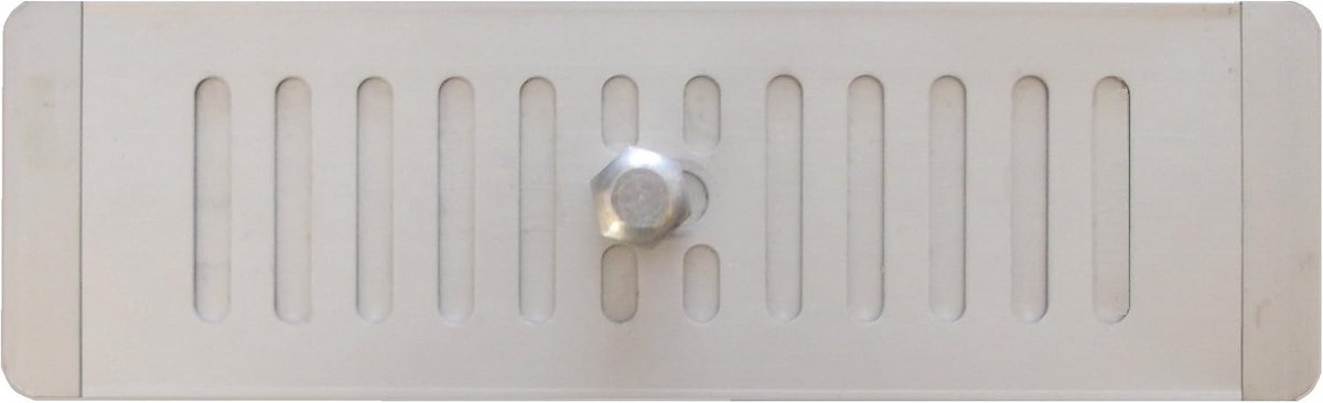Regelbaar Ventilatiepaneel voor Kasten - Geanodiseerd Aluminium Luchtrooster (25 x 8 cm)
