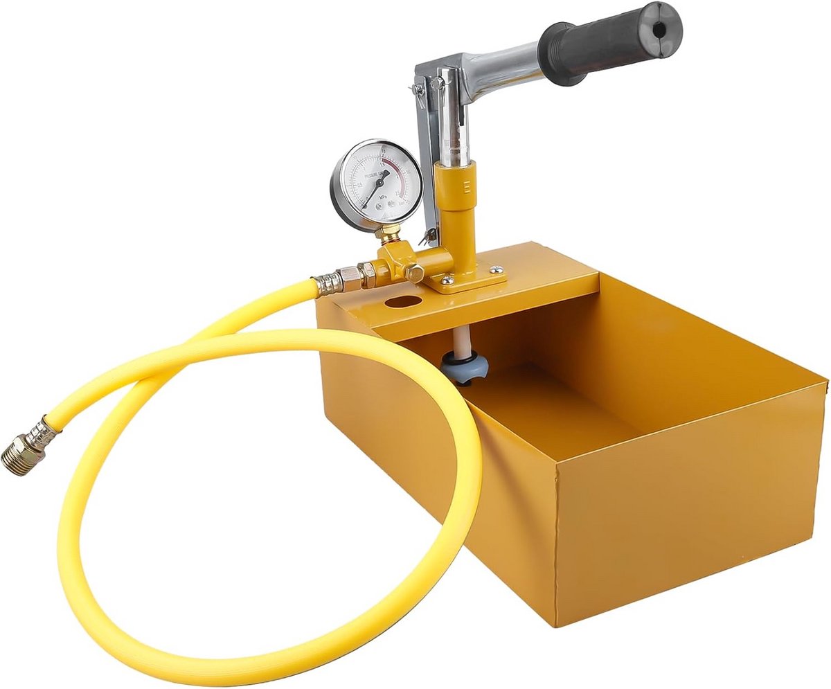 Handpomp voor Druktest en Vullen - 5 Liter, 25 Bar - Voor Waterleiding en Verwarming
