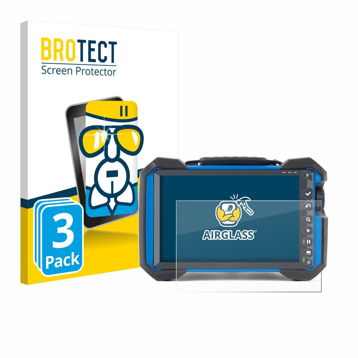 Screenprotector 3 Stuks voor Olympus OmniScan X3 Beschermglas transparant