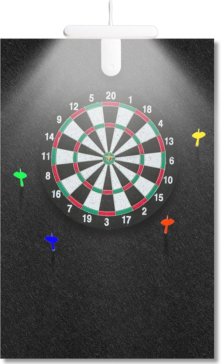 XL Dartbord Achterwand met Verstelbare LED Verlichting