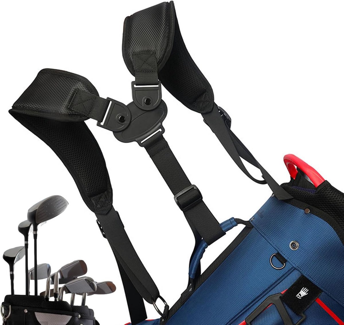 Verstelbare Waterdichte Schouderriem voor Golftas - Comfortabele Gewatteerde Tasriem van Nylon