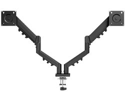 TRACER Double Armflex - Monitorarm - 13-32 inch - Dubbel - Verstelbaar - Zwart Metaal