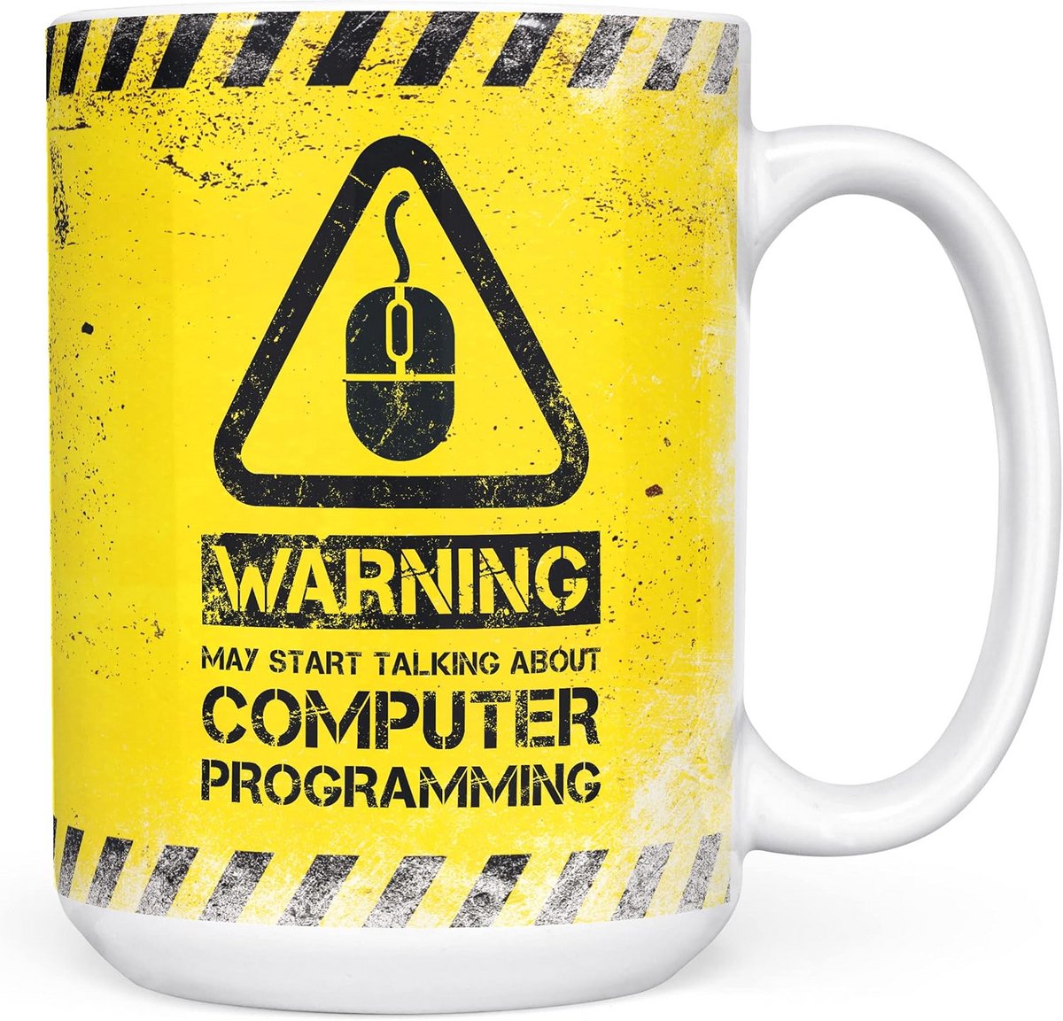 Grappige Kantoor Mok voor Programmeurs - Waarschuwing Praten over Coderen