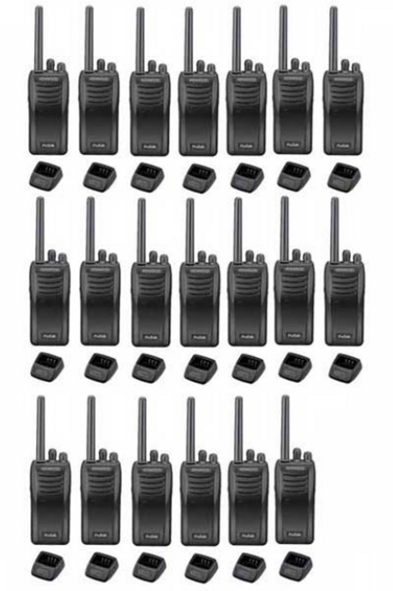 Set van 20 stuks Kenwood TK-3501 PMR446 met tafelladers
