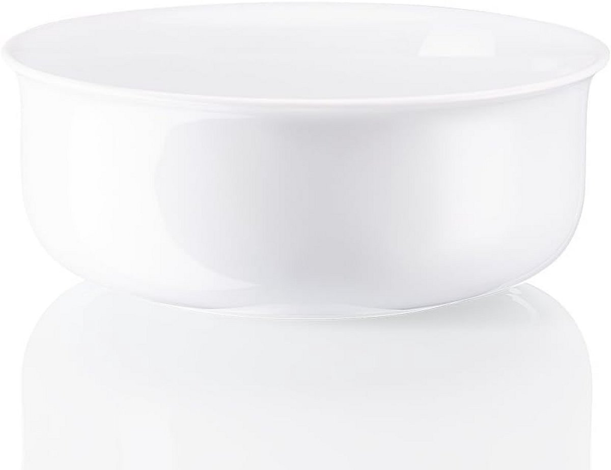 Witte Porseleinen Kom 22 cm Diep Bord Servies