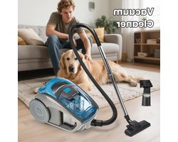 Krachtige Stofzuiger Met Snoer - 2800W - 15000Pa - Ionisator - Opzetstukken - Huisdieren - Huisstofmijten - 5m Snoer - Huishoudstofzuiger
