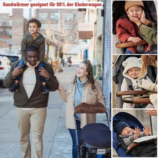 Universele Kinderwagen Handwarmer met Warme Fleece Voering voor Elk Weer van Universele — afbeelding 2