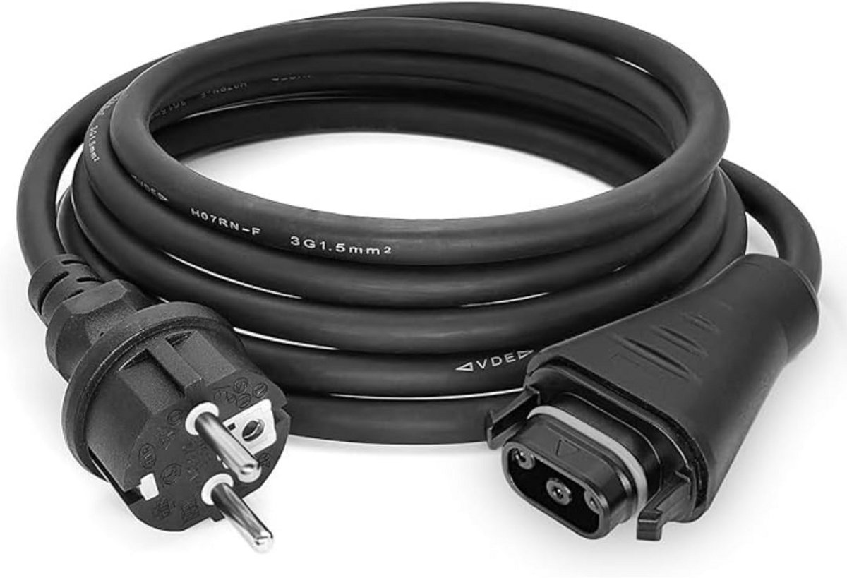 Schuko Kabel 5m voor Balkonkrachtcentrale en Micro-omvormers