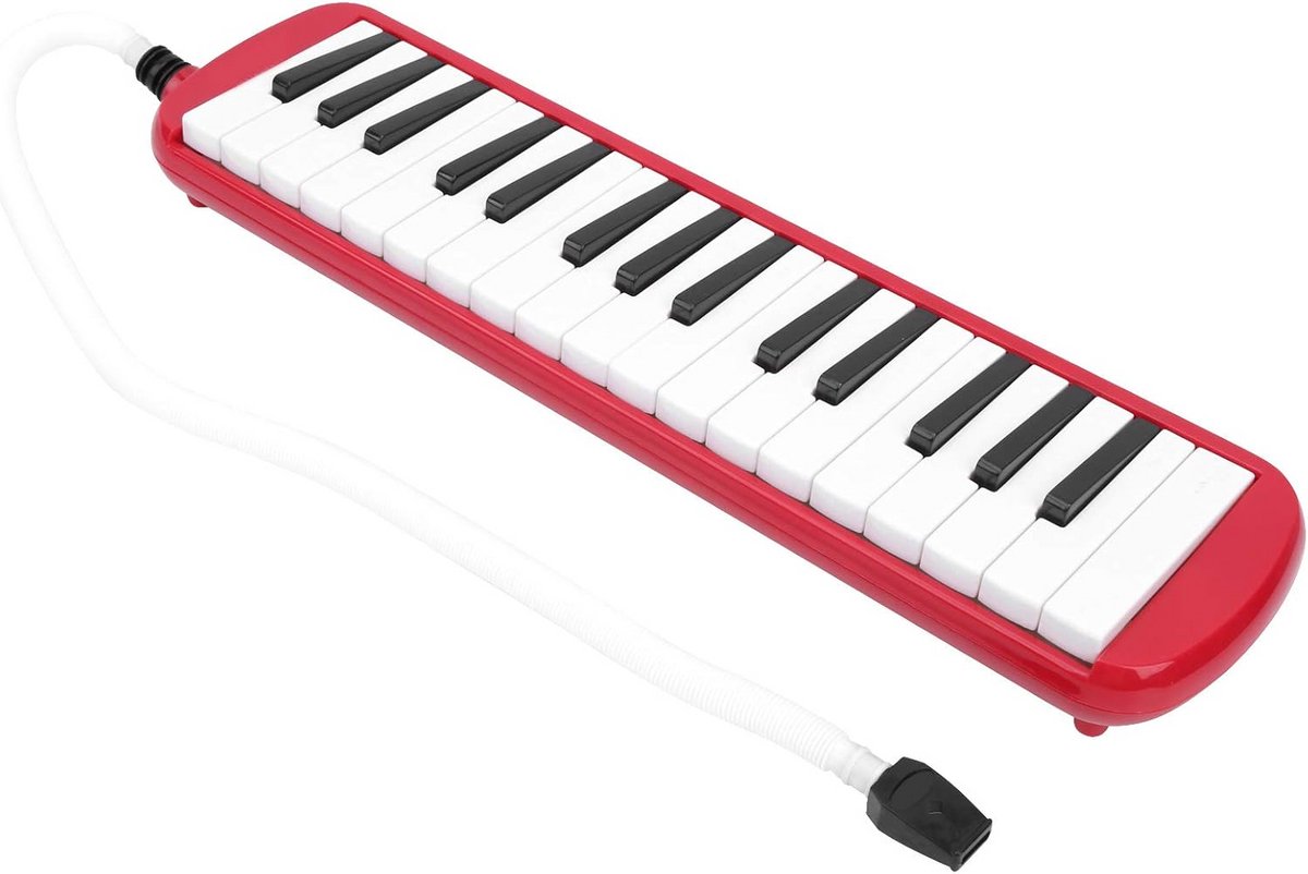 Melodica met 32 Toetsen, inclusief Tas en Mondstuk - Zwart