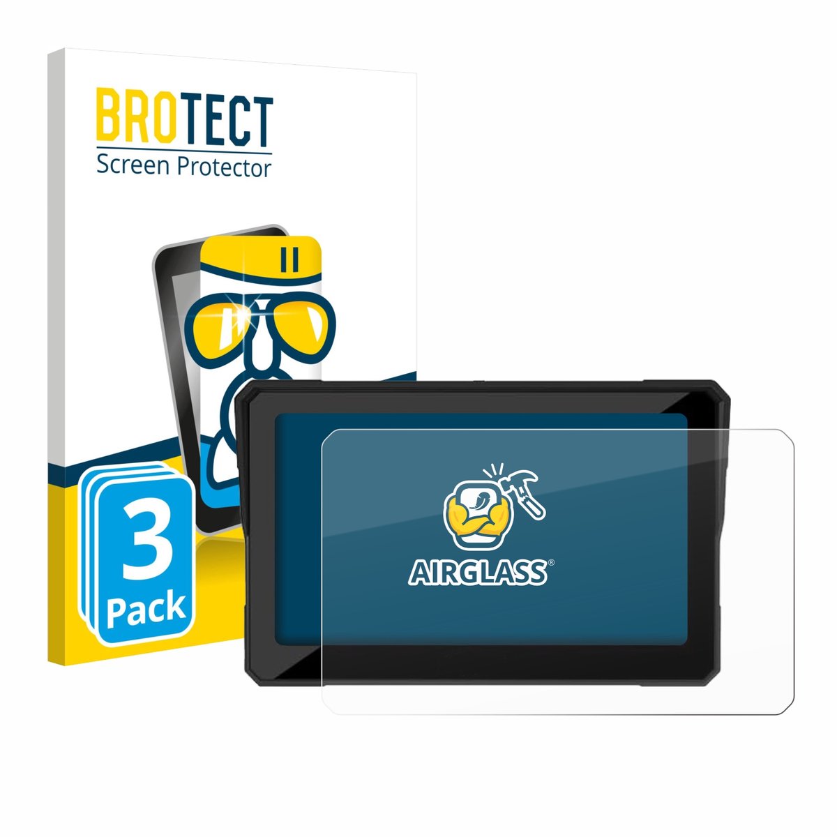 Screenprotector 3 Stuks voor Carpuride W702RS Pro 7" Beschermglas transparant