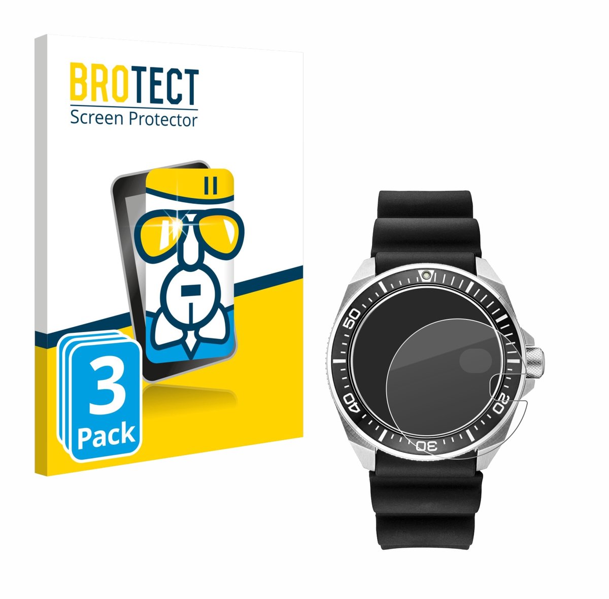 Screenprotector 3 Stuks voor Seiko Prospex SRPE37 Beschermglas transparant