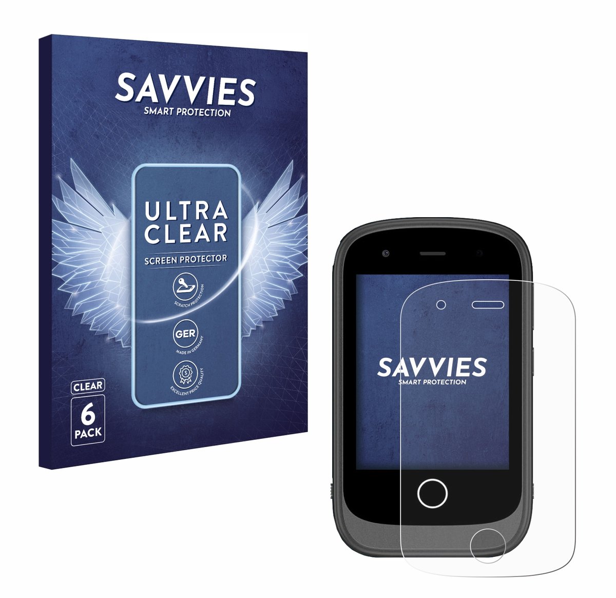 Savvies - Screenprotector voor Alutoria PH05 - Folie Beschermfolie transparant 6 Stuks