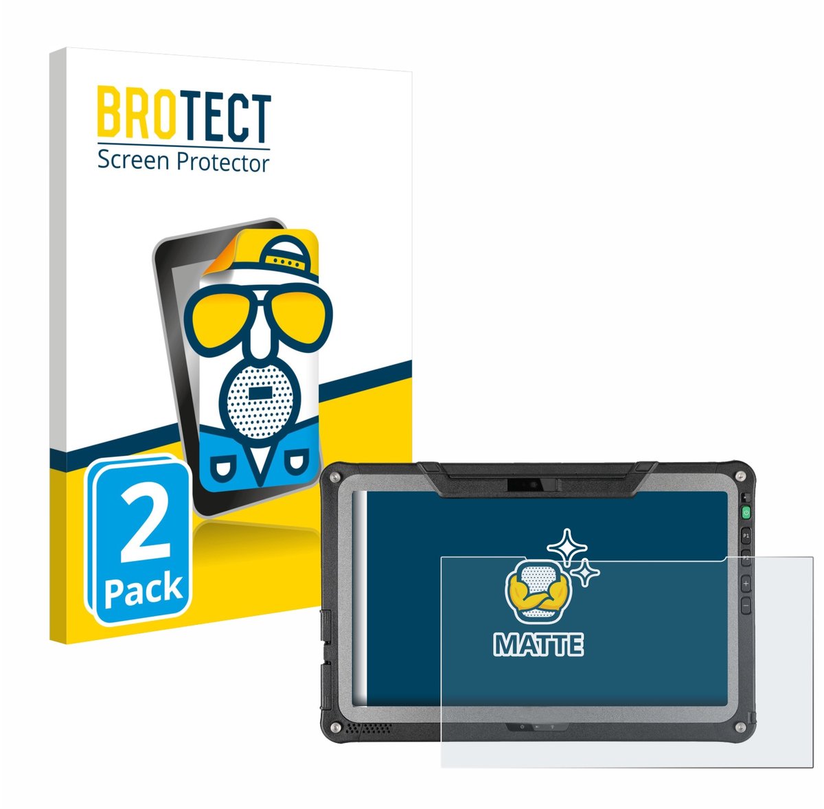 BROTECT - Screenprotector voor Getac F110 G7 - Folie Beschermfolie matte 2 Stuks