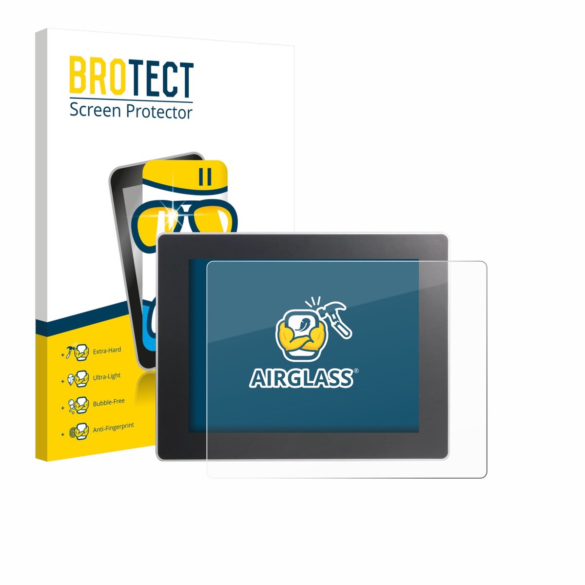Screenprotector voor Weintek cMT3092X Beschermglas transparant