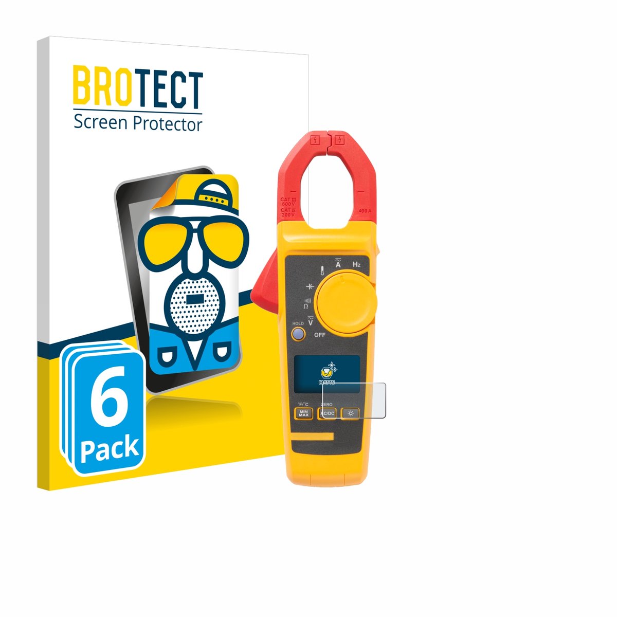 BROTECT - Screenprotector voor Fluke 325 - Folie Beschermfolie matte 6 Stuks