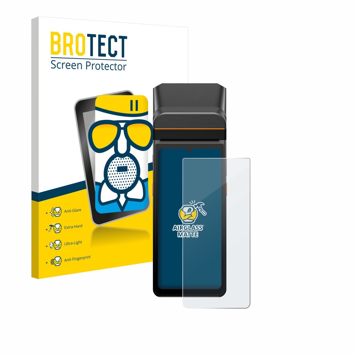 BROTECT - Screenprotector voor Sunmi V3 A13 - Folie Beschermfolie Beschermglas matte
