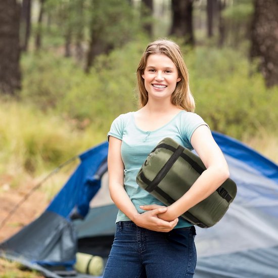 Mummy Slaapzak met Capuchon - Ultralicht & Compact voor Kamperen, Hutten, Kinderen en Volwassenen — afbeelding 2