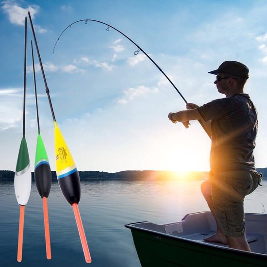 Float Set voor Vissers, 10 Stuks Drijvende Dobbers voor Karpervissen, Anti-roest Floats voor Zoetwater Vissen - Profesional Anglers Uitrusting van Merkloos — afbeelding 3
