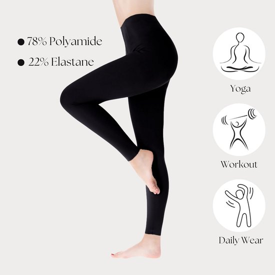 Dames Legging Hoge Taille met Buikcontrole - Squat Proof Sportlegging voor Yoga en Fitness — afbeelding 5