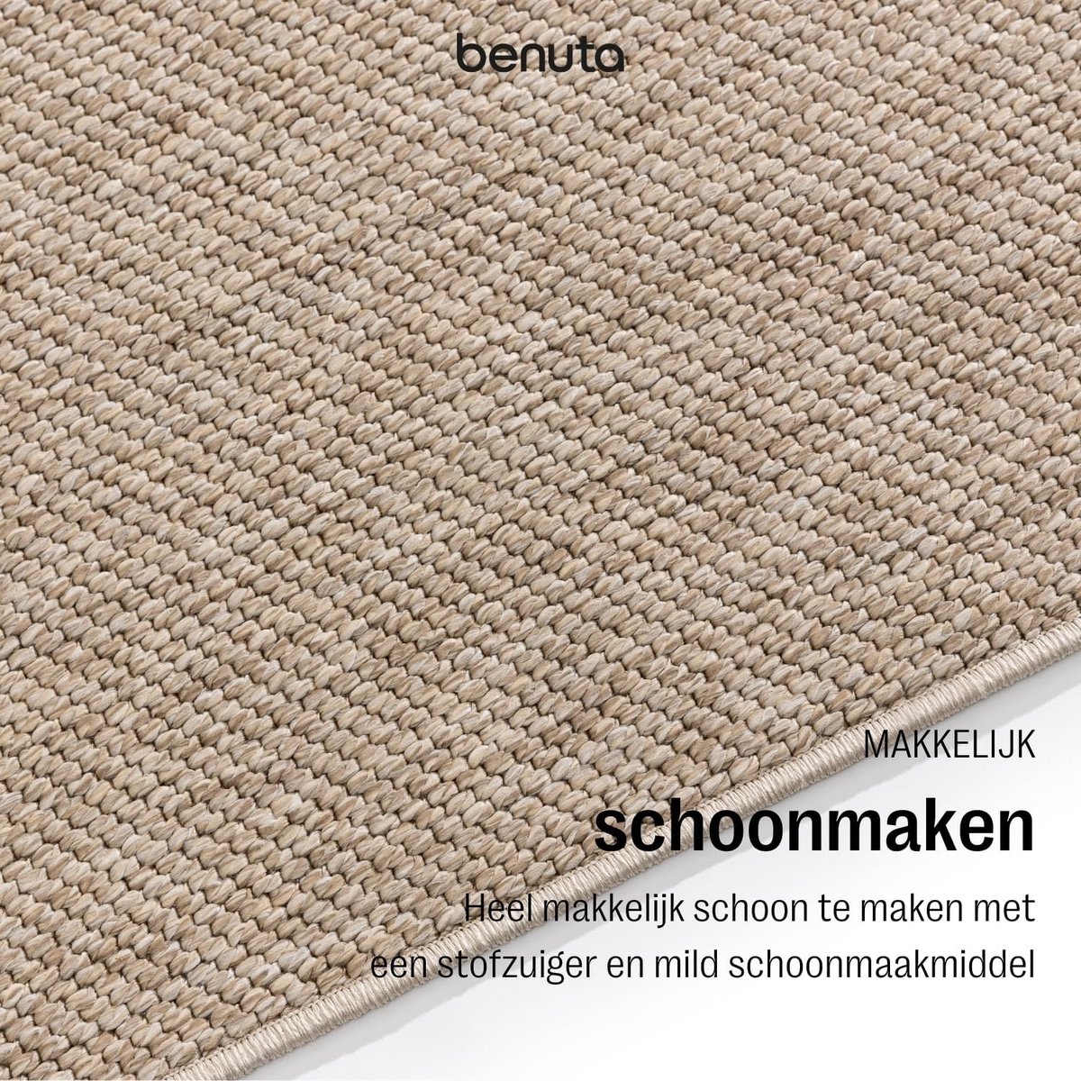 Eenvoudig Reinigbaar Rechthoekig Vloerkleed Taupe 80x250 cm voor Woonkamer en Vloerverwarm