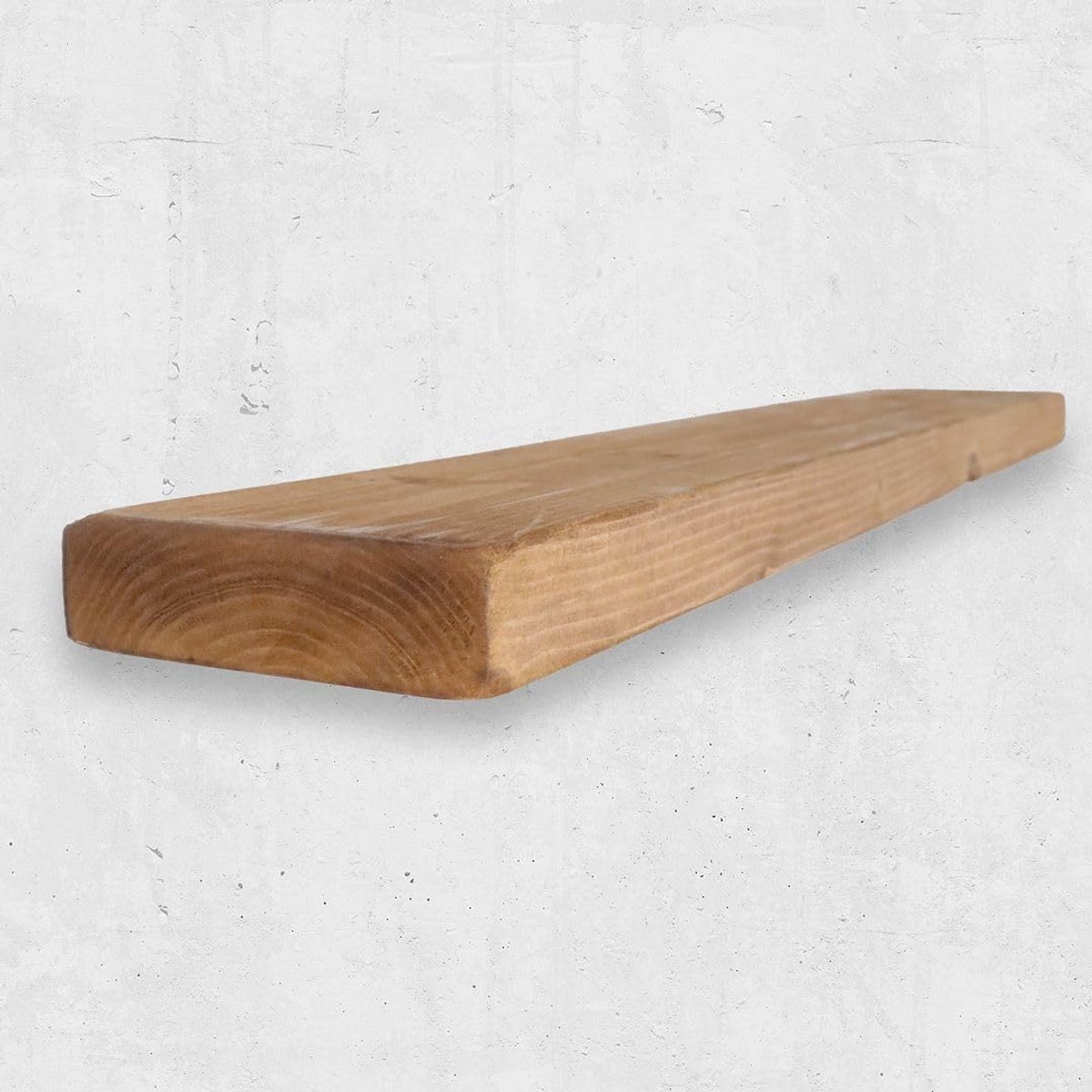 Dikke Rustieke Zwevende Plank Massief Hout Wandplank Sfeerhaard Radiator