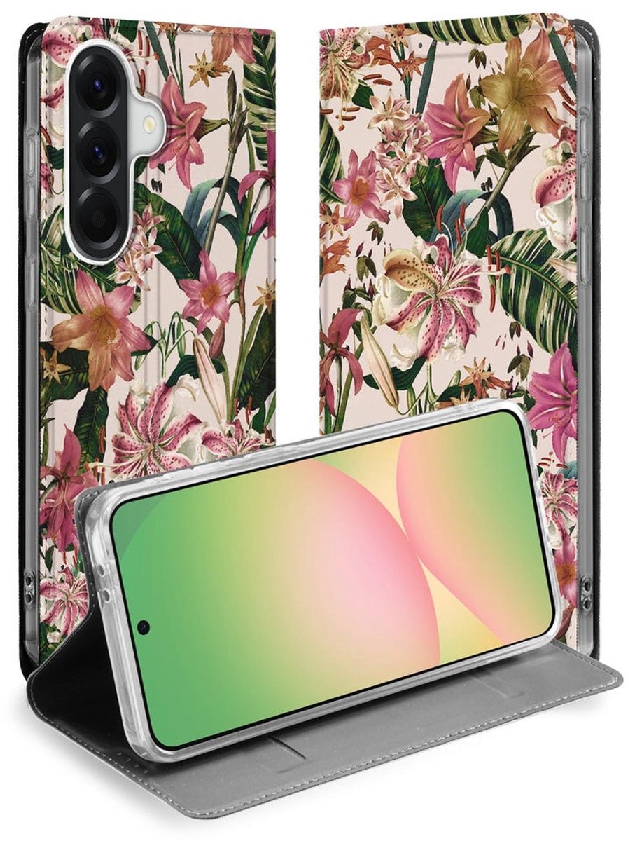 Samsung Galaxy A57 Smart Cover Hoesje Flowers