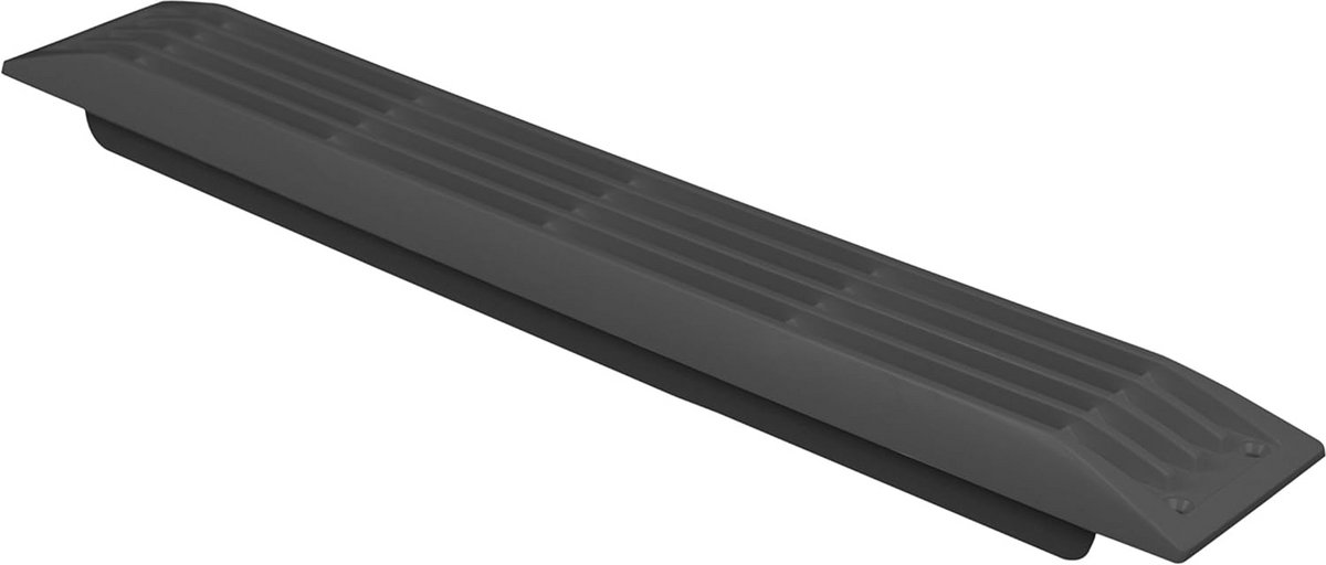 Zwart Ventilatierooster voor Boot of Caravan, 51 x 390 mm