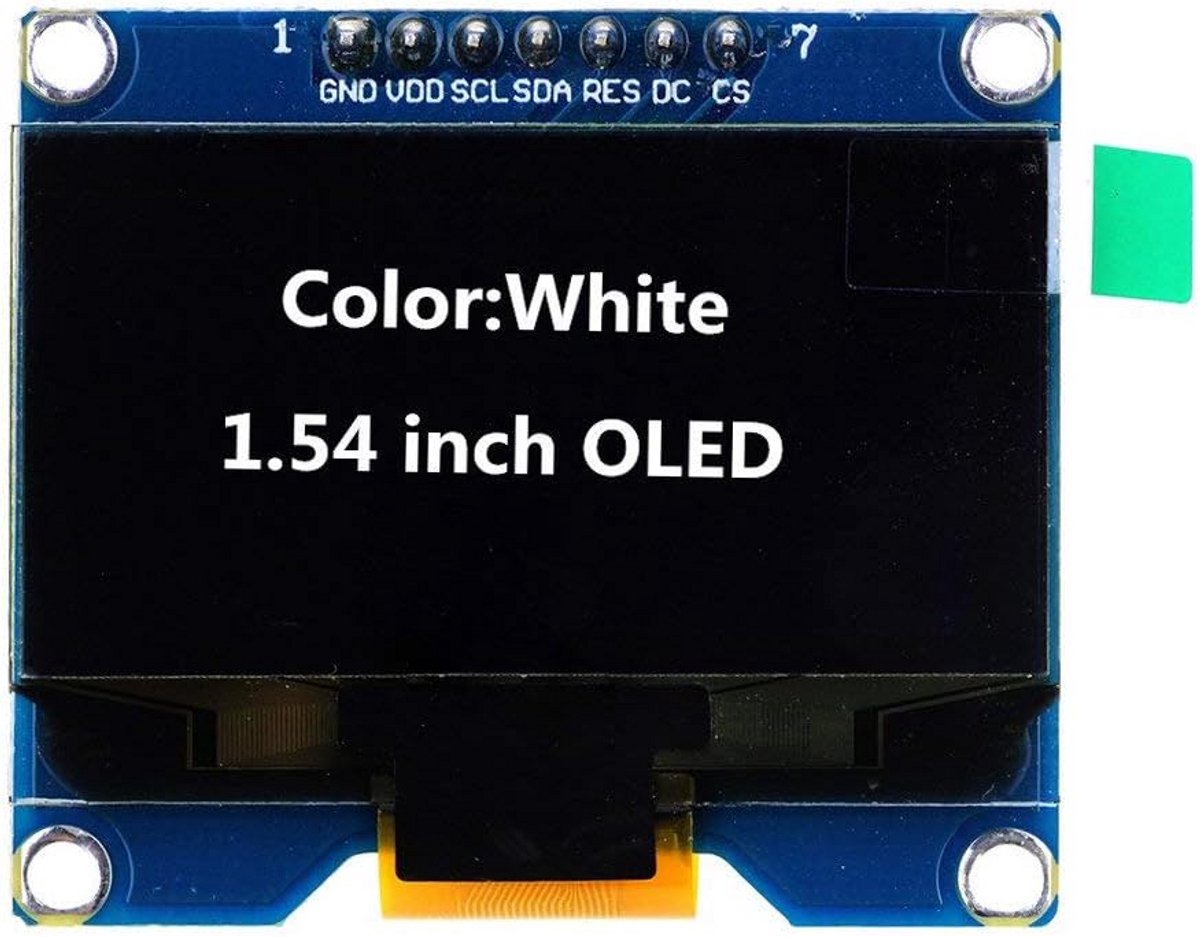 1,54 inch OLED Displaymodule 128x64 SPI IIC Interface Wit