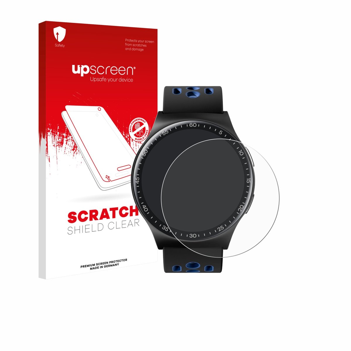 upscreen - Screenprotector voor Reebok Pulse Smartwatch - Folie Beschermfolie transparant