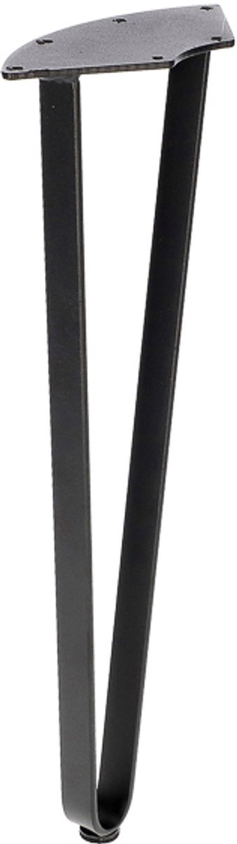 SEART GROUP Hairpin Serie - Dubbele Meubelpoot - 40 cm - Zwart