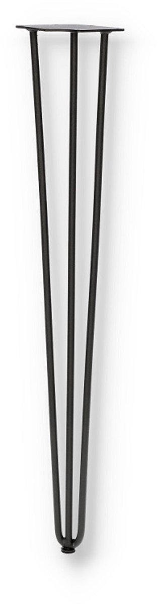 SEART GROUP Hairpin Serie - Zwart Metalen Meubelpoot - 73 cm - Drievoudig Ontwerp